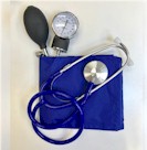 Nurse bloeddrukmeter DeLuxe Color Blauw incl. stethoscoop 